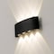 Quickway Imports Black Decorative Waterproof Aluminum Wall Lamp for Indoors and Outdoors, 8 Watt Cool White 4000K QI004493.BK - alternate 6